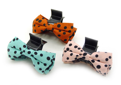 韩版时尚新款发饰 纯手工缎带蝴蝶结抓夹发抓 布艺发夹原创头饰 -爪夹