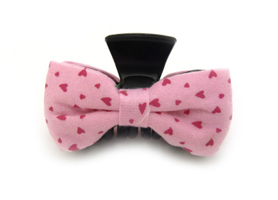 韩版时尚风格 淑女格子布艺 蝴蝶结爪夹抓夹发夹 -甜美发饰发夹