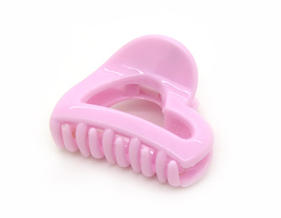 心型塑料抓夹 大号糖果色爪夹洗澡发夹抓卡抓夹头饰品 -时尚爪夹