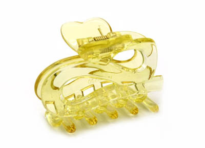 时尚摔不断树脂透明蝴蝶结发抓夹 盘发发饰 时尚发夹 -s小爪夹