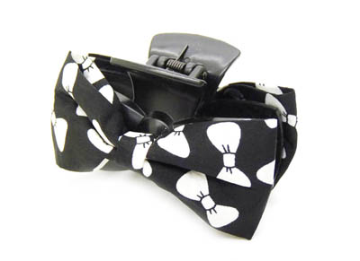 时尚爪夹 韩国发饰品 时尚布艺蝴蝶结小抓夹发夹 -韩版发抓头饰