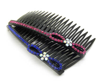 韩版高档饰品 盘发水钻大插梳 刘海发梳头饰发饰 -水钻发梳