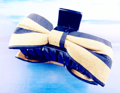 炫丽五彩缤纷格子花蝴蝶之恋/爪夹