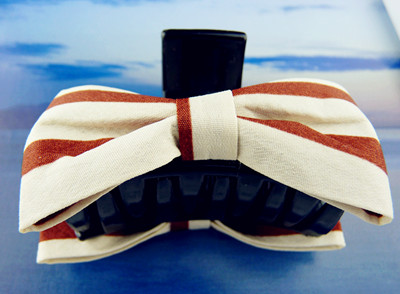 炫丽五彩缤纷格子花蝴蝶之恋/爪夹