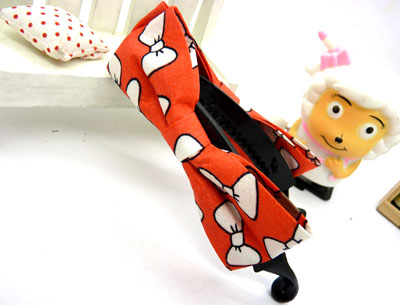 2013韩版竖夹香蕉夹印花蝴蝶结花点发饰头饰品发夹发卡秋冬 香蕉夹