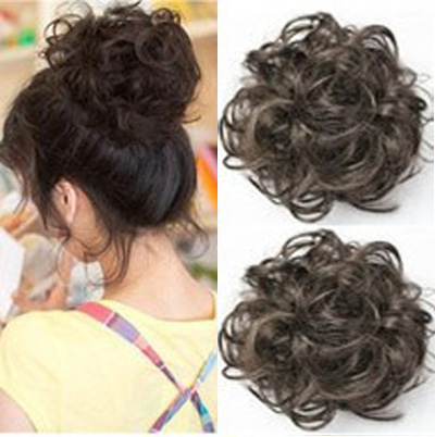 特价 时尚成人假发女发圈头花卷盘发缠绕式发圈 头饰丸子发饰皮筋发包