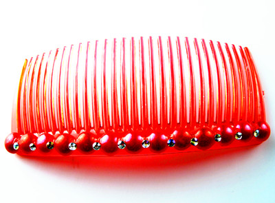 奢华式时尚珍珠点钻时尚精美发梳