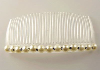 奢华式时尚珍珠点钻时尚精美发梳