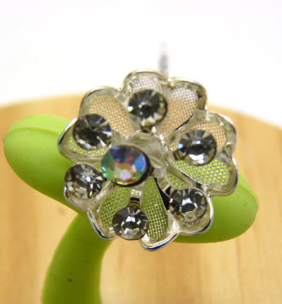 韩国水晶插针 花朵发夹U型夹水钻 韩版发簪发插盘发簪子发针