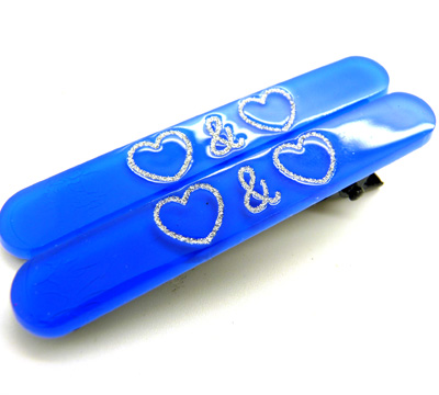 一字对夹 刘海夹边夹彩色夹子果冻多色 水晶流沙可爱对夹