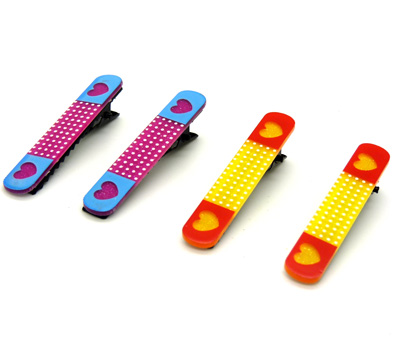 新款时尚发饰 简约时尚发夹 韩式边夹横夹对夹一字夹 彩色对夹