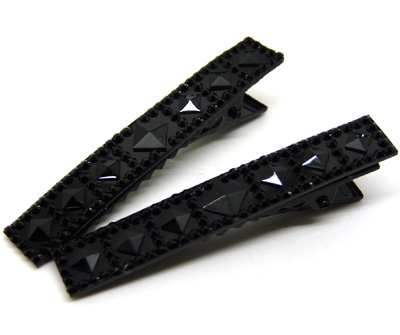 时尚个性亮晶晶 板块 水晶 对夹 压夹