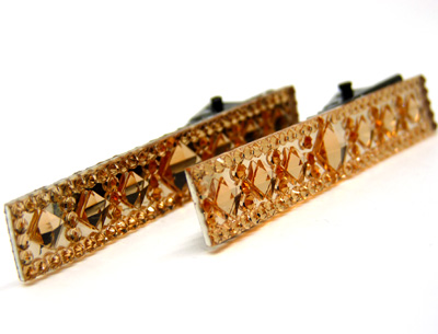 时尚个性亮晶晶 板块 水晶 对夹 压夹