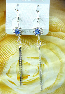 最新款韩版清新靓钻合金耳线