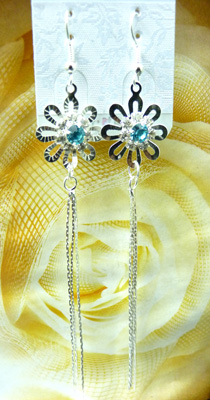 最新款韩版清新靓钻合金耳线