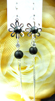 最新款韩版清新靓钻合金耳线