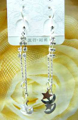 最新款韩版清新靓钻合金耳线