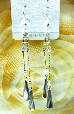最新款韩版清新靓钻合金耳线