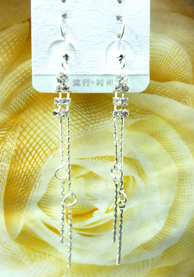 最新款韩版清新靓钻合金耳线