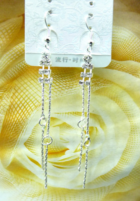最新款韩版清新靓钻合金耳线