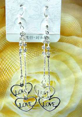 最新款韩版清新靓钻合金耳线