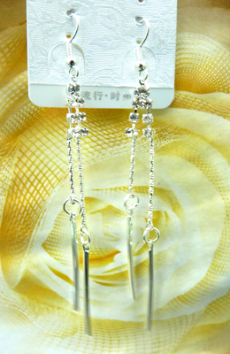 最新款韩版清新靓钻合金耳线