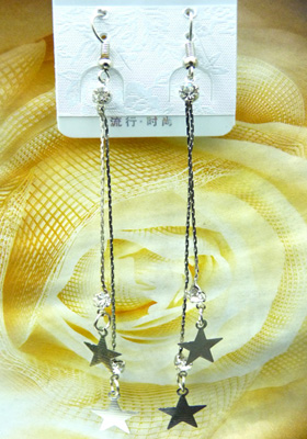 最新款韩版清新靓钻合金耳线