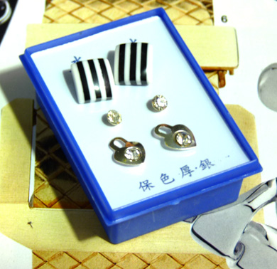 清新耳钉三件套