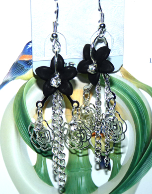 时尚亚太流行花环亮钻珍珠耳环