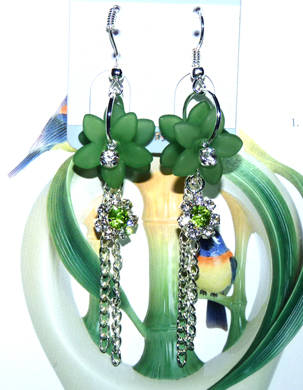 个性亚太流行亮钻花环海洋之星耳环