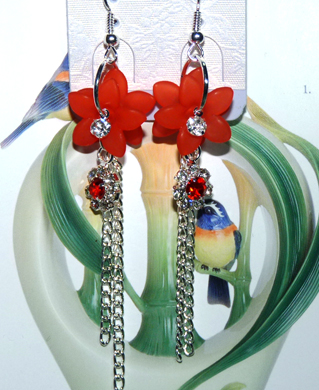 个性亚太流行亮钻花环海洋之星耳环