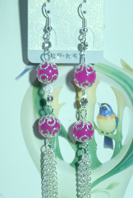 时尚潮流亚太流行亮钻吊坠仿古珍珠耳环