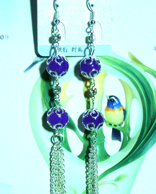 时尚潮流亚太流行亮钻吊坠仿古珍珠耳环