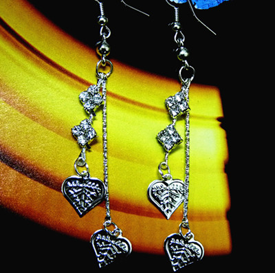 韩版/时尚女郎/合金镶钻/精品/耳线