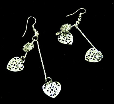 雅典/精品/合金镶钻/精美耳线