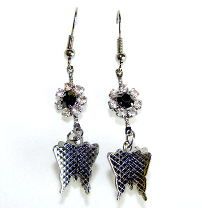 韩款镶钻耳环超人气创意流行明星款-蝴蝶系列