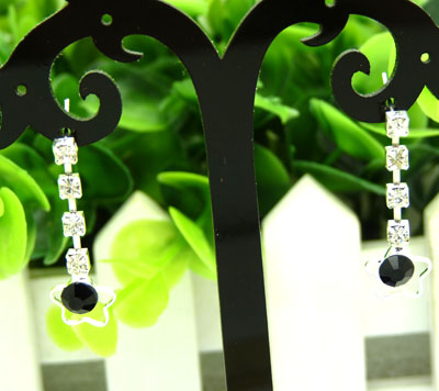 时尚淑女耳坠 迪士尼公主创意气质镶钻合金耳饰