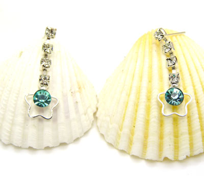 时尚淑女耳坠 迪士尼公主创意气质镶钻合金耳饰