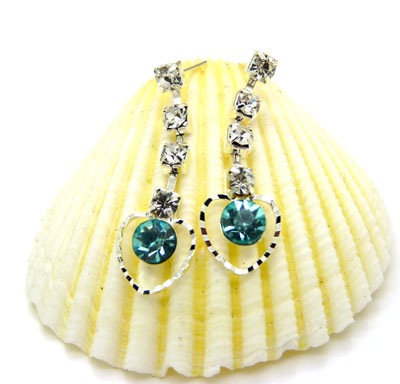 时尚淑女耳坠 迪士尼公主创意气质镶钻合金耳饰