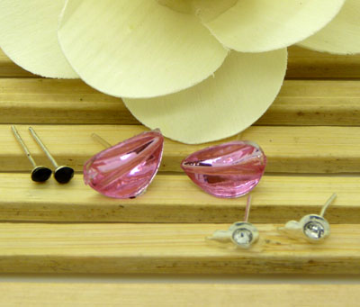 欧洲流行饰品 可爱花朵/水滴三件套耳饰