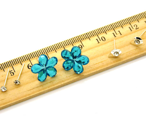 欧洲流行饰品 可爱花朵/水滴三件套耳饰