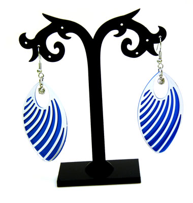 耳坠新款 多种色彩 个性长款耳坠带螺纹/夜店流行/ 超闪耀