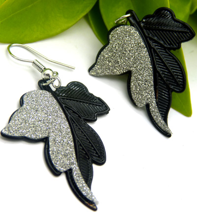 长款树叶耳饰 时尚潮流大耳环 欧美时尚耳坠