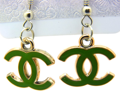 创意cc香奈尔标志耳坠 耳挂 耳饰