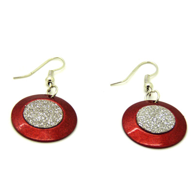 韩式流行耳饰 时尚小清新耳坠 合金磨砂耳环 夺目耳饰