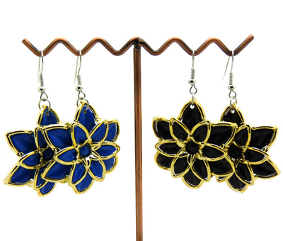 情人礼物耳坠 欧美时尚潮流饰品耳环 个性花朵耳钉 柔美菊花耳饰