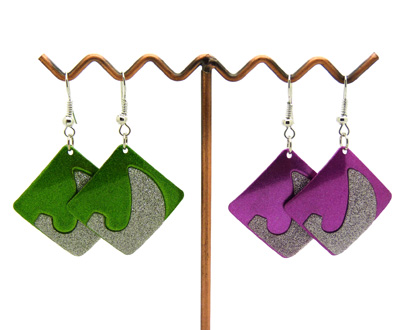 韩版耳饰 时尚合金耳坠 磨砂创意个性耳环 炫丽耳钉耳饰