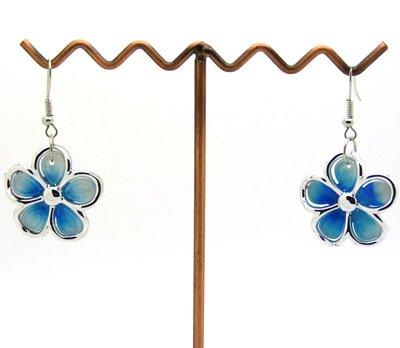 时尚礼物耳坠 欧美时尚饰品耳环 个性彩色花朵耳钉 柔美梅花耳饰