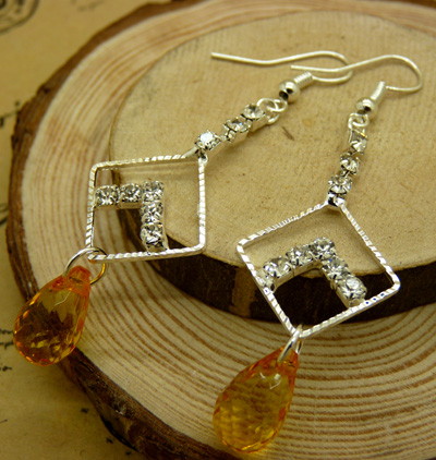 韩版耳环 防过敏时尚水钻珍珠球耳钉耳坠合金气质满钻耳饰新款