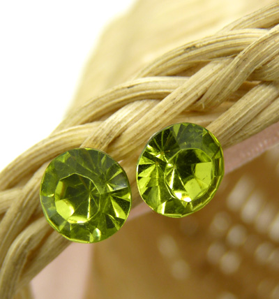 锆石水晶耳钉 时尚盒装炫彩 防过敏 镶钻耳钉 韩国捷克钻耳环 单钻小耳钉女款